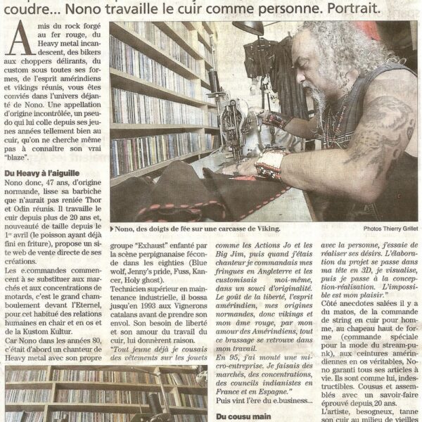 Article du journal l'Indépendant du 22 Août 2013