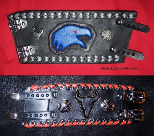 Bracelet Aigle et Bison 3D