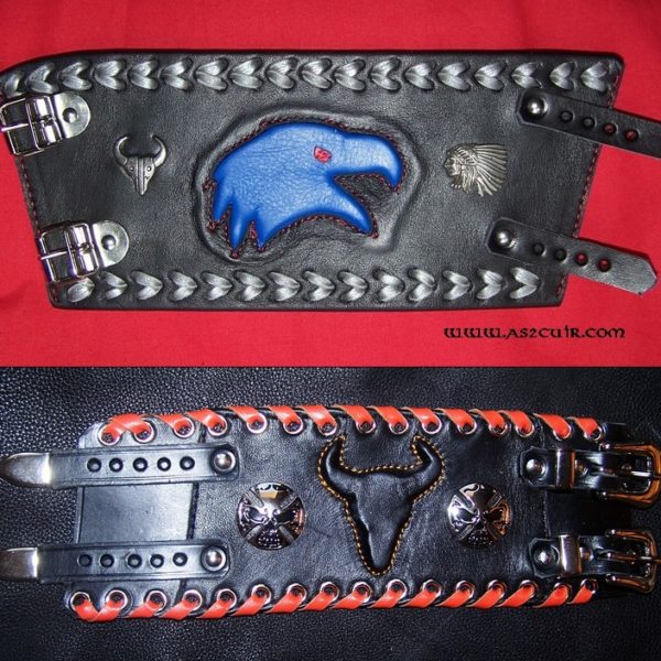 Bracelet Aigle et Bison 3D