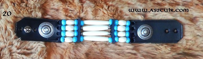 Bracelets mi os mi cuir Ref AAB111