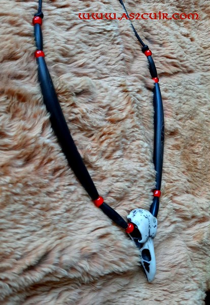 Colliers Crâne de Corbeau Ref AAC200