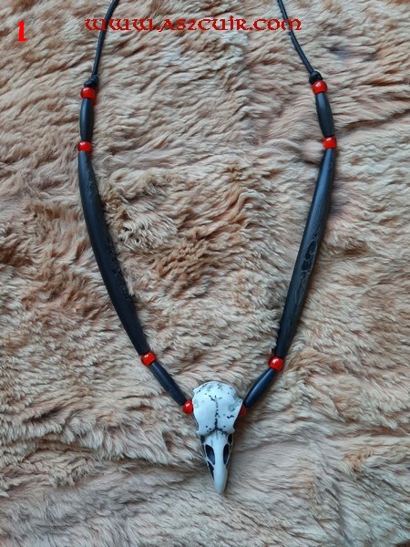 Collier Crâne de Corbeau Ref AAC200