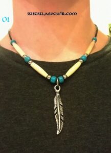 Colliers amerindiens 1 rang Ref AAC023 1 217x300