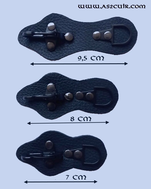 Elargisseurs gilets à mousquetons noirs 3 dimensions Elargisseurs gilets à mousquetons noirs 3 dimensions