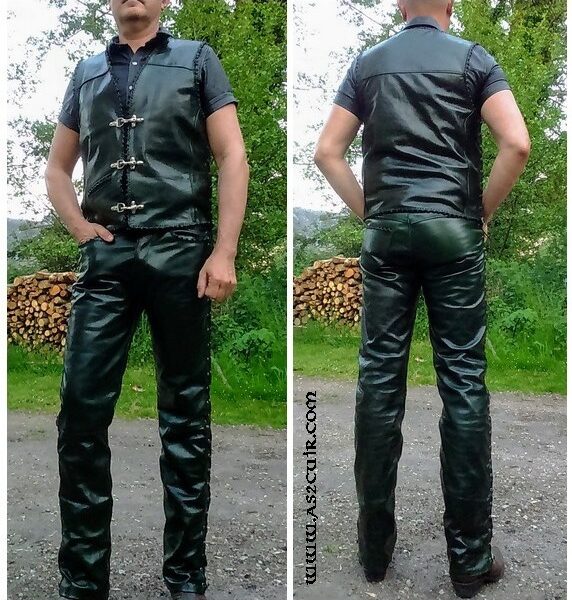 Ensemble Cuir Vert bronze