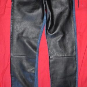 Pantalon Tatoueur mi-cuir, mi-jean Ref VPC119