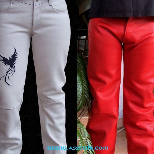 Pantalons cuir couleurs