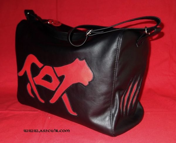 Sac à main chat Ref ACS006 – As 2 Cuir
