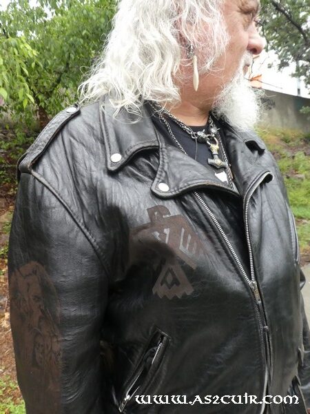 Tatoo laser blouson perf