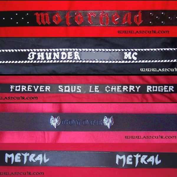 Ceintures + Nom Ref ACC102